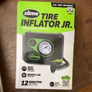 💥NI💥 Slime Tire Inflator Jr. - Black and Green